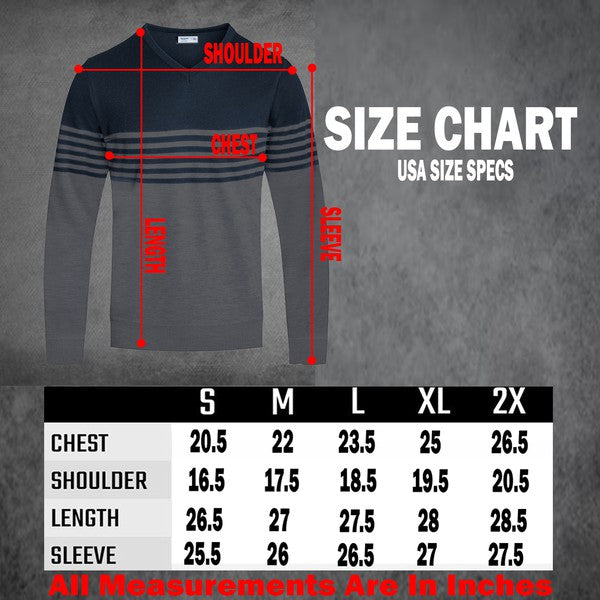 Weiv Mens Knit VNeck Pullover Sweater WEIV