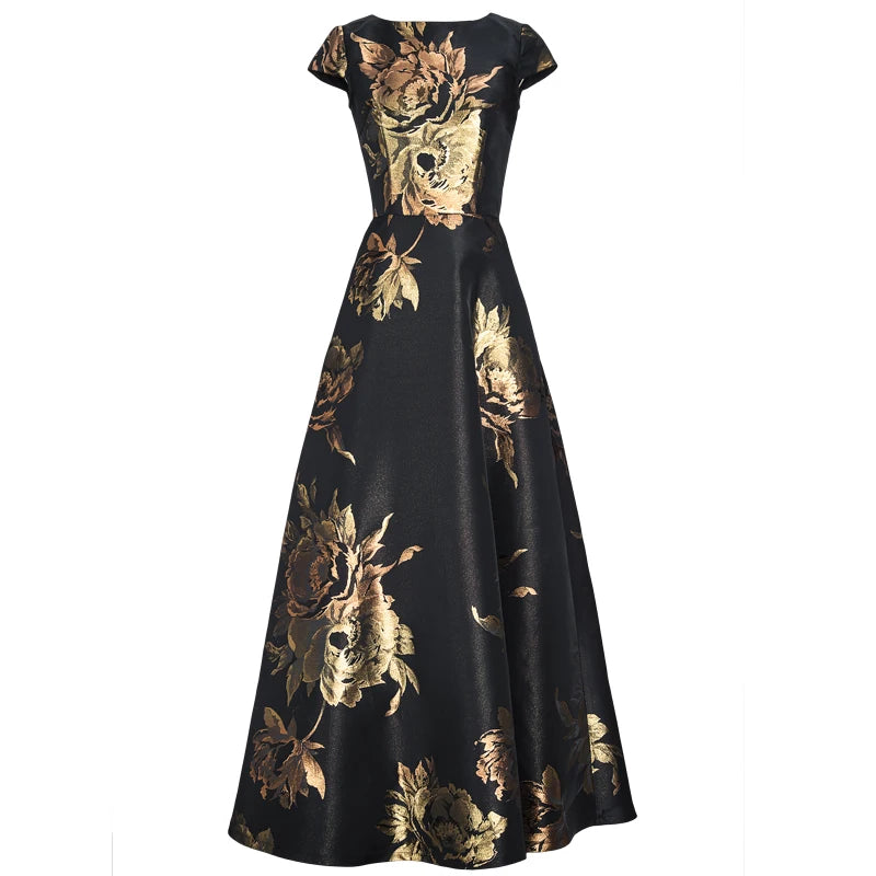 Long Maxi Dress Causul Elegant Ladies Boho Floral Lomwn