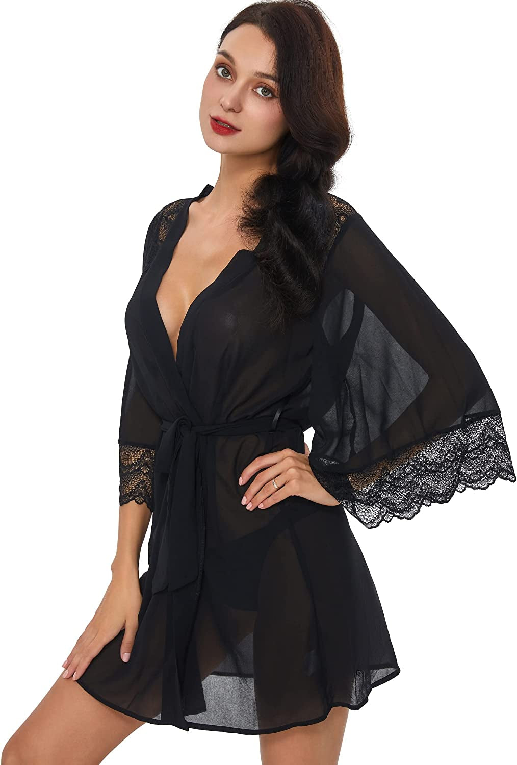 TOUSYEA Women'S Soft Nightgown Long Kimono Robes Swimsuit Cover Ups Maxi Beach Dress