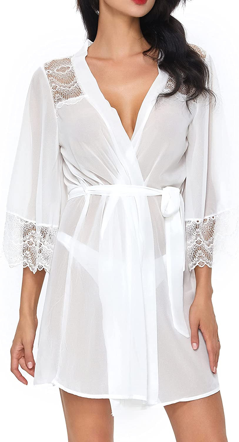 TOUSYEA Women'S Soft Nightgown Long Kimono Robes Swimsuit Cover Ups Maxi Beach Dress