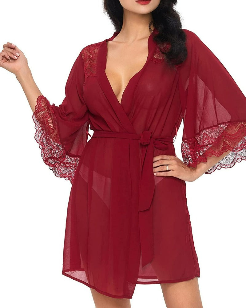 TOUSYEA Women'S Soft Nightgown Long Kimono Robes Swimsuit Cover Ups Maxi Beach Dress
