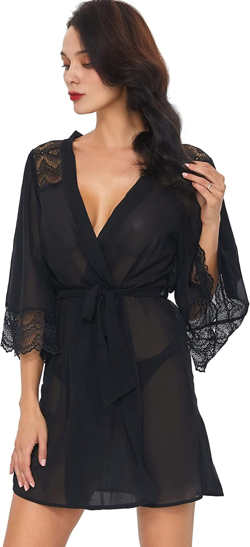 TOUSYEA Women'S Soft Nightgown Long Kimono Robes Swimsuit Cover Ups Maxi Beach Dress