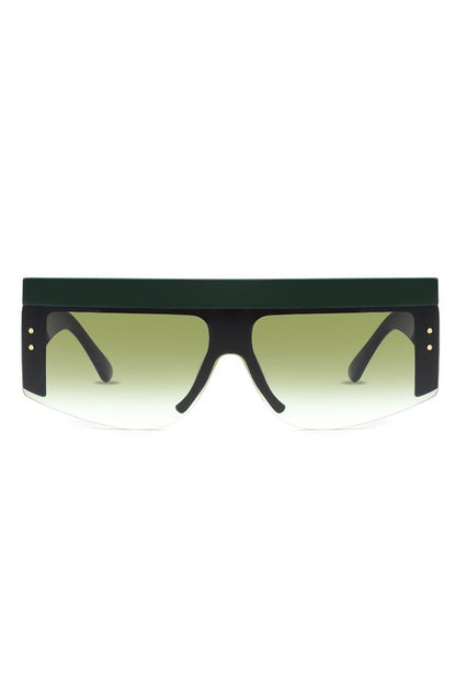 Square Half Frame Vintage Fashion Sunglasses Cramilo Eyewear
