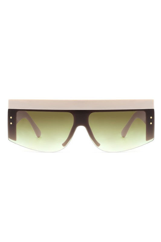 Square Half Frame Vintage Fashion Sunglasses Cramilo Eyewear