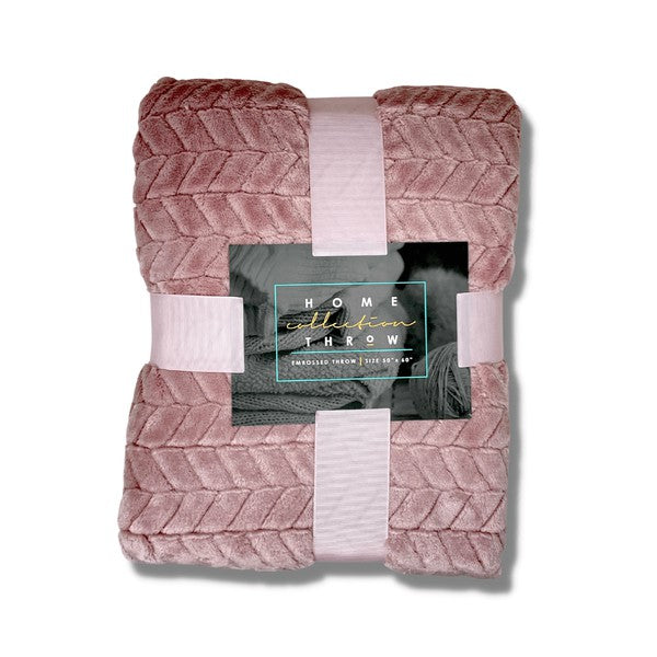 Home Collection Embossed Throw Blanket Jupiter Gear