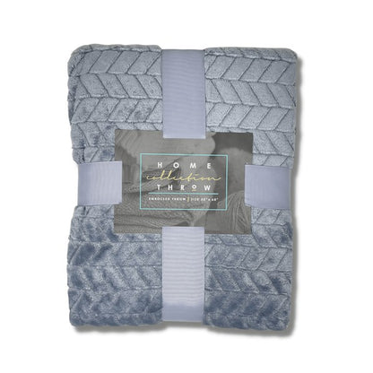 Home Collection Embossed Throw Blanket Jupiter Gear