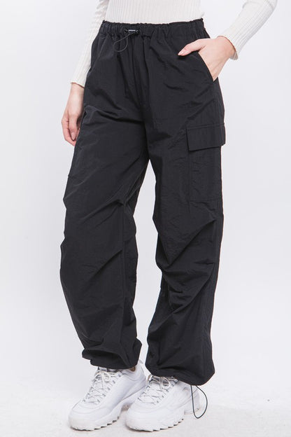 Loose Fit Parachute Cargo Pants Love Tree