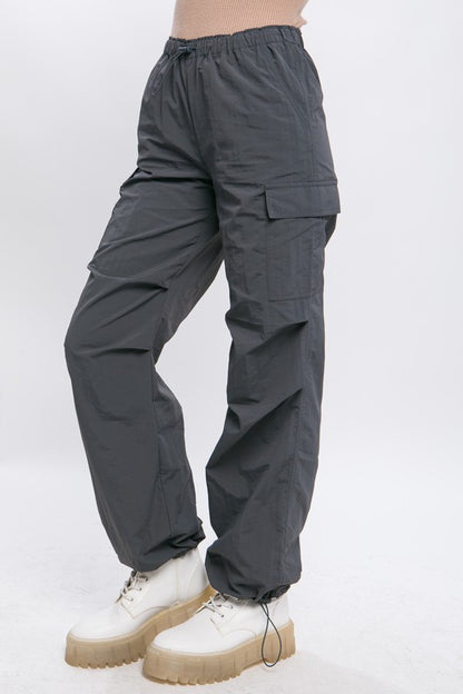 Loose Fit Parachute Cargo Pants Love Tree