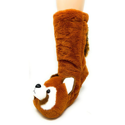 Red Panda - Kids' Plush Animal Slipper Socks Oooh Yeah Socks