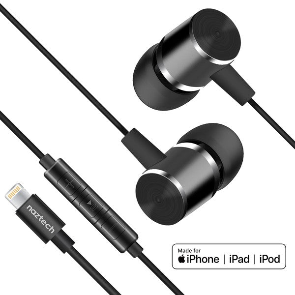 Naztech Platinum High Fidelity Lightning Earbuds Jupiter Gear