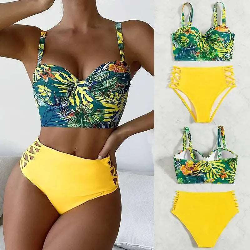 Bikinis Woman Swimsuit Sexy Swimwear Women 2023 Trend Bikini Set New Push Up Bath Suits Bathing Suit Beach Lomwn