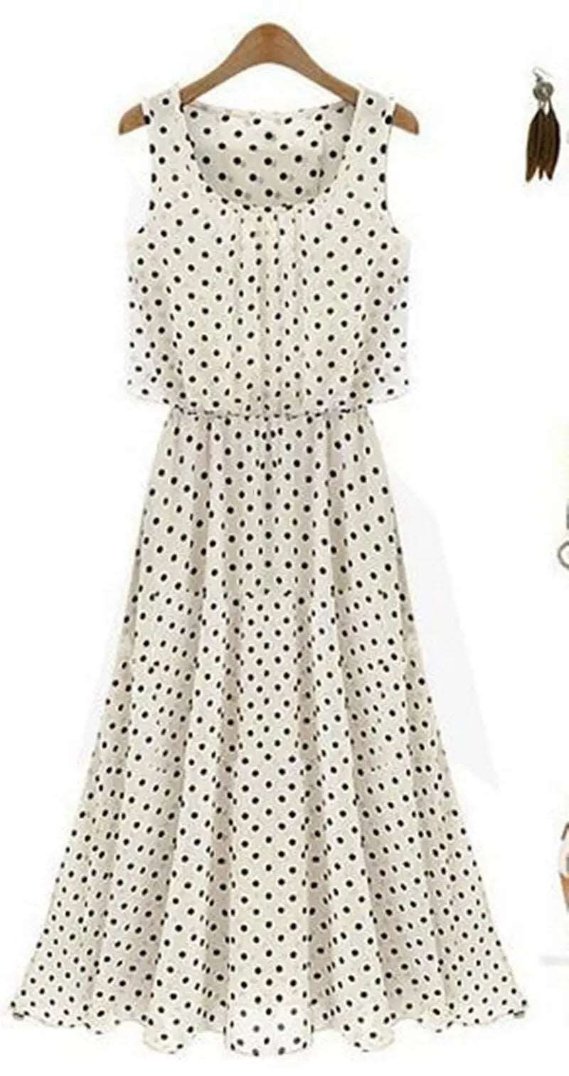 Chiffon Robe femme ete Dresses For Women 2022 vestidos Off The Shoulder Polka Dot Summer Waist Vintage Vest Dress Lomwn