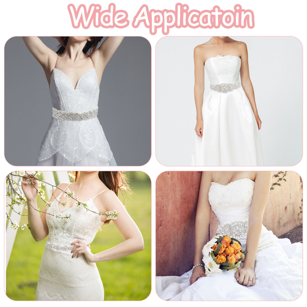Crystal Satin Bridal Belt Sash Rhinestones Wedding Dress Belt Bridal Belt Wedding Dress Belt Lomwn