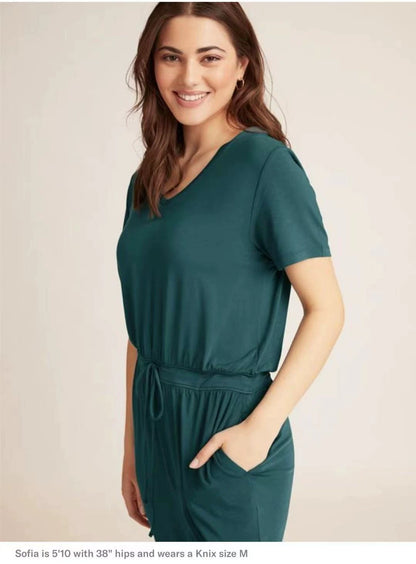 Modal Canada Slim Looking Cinched Drawstring One-Piece