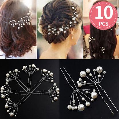 Wedding Head Flower Crystal Pearl Hair Combs for Brides Handmade Women Head Ornaments Bridal Hair Clips Accessories Jewelry Lomwn