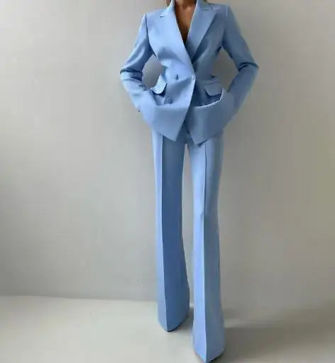 Women's Elegant Pants Sets Autumn Temperament Commuting Fashion Suit Jacket & Corset Pants with Camisole Top Three Piece Set Lomwn