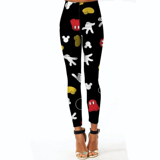 Disney Minnie and Mickey Mouse print Leggings For Women Leggings camouflage Fitness Pants Soft Stretchy Tights Leggings Physical Lomwn