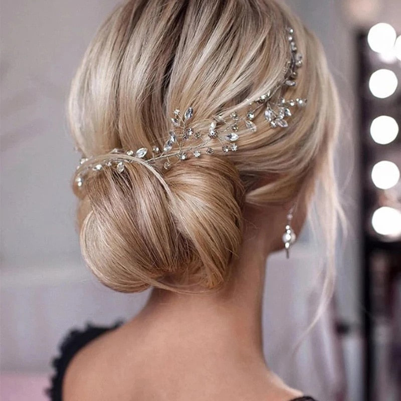 Crystal Wedding Hair Combs Miraculous Women Headbands Accessories Flower Bridal Headpiece Clip Bride Jewelry Gift Lomwn