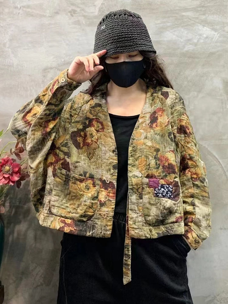 Max LuLu 2023 Summer Clothes  Womens Fashion Loose Printed Linen Jackets Ladies Luxury Casual Vintage Floral Cotton Coats Lomwn