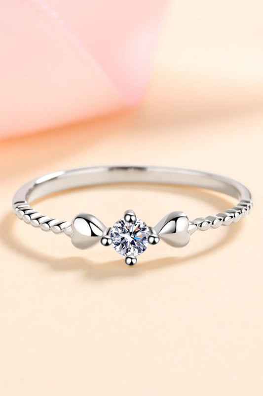 Moissanite Heart 925 Sterling Silver Ring Trendsi