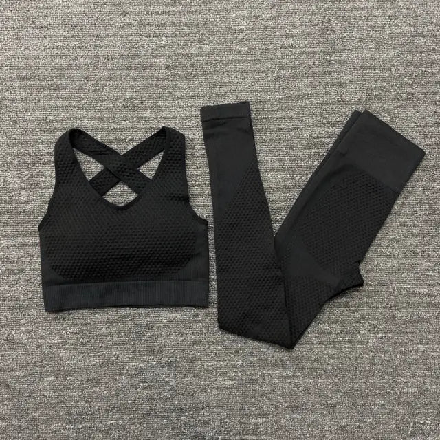 2/3PCS Seamless Women Yoga Set Workout Sportswear Gym Clothing Fitness lomwan