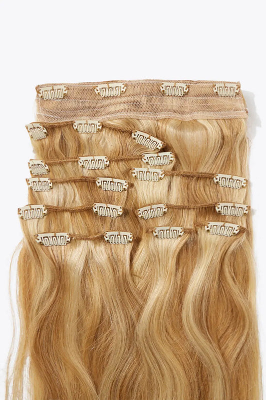 20" 200g #613  Clip-in Hair Extensions Human Hair Lomwn