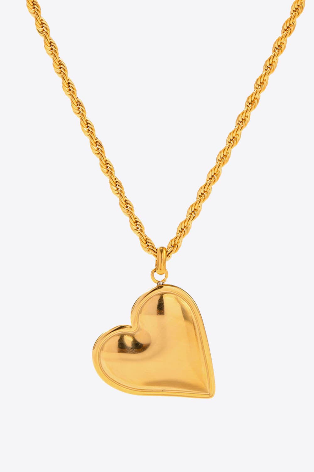 Heart Pendant Copper Necklace Trendsi