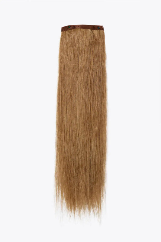24" 130g #10 Ponytail Straight Human Hair Lomwn