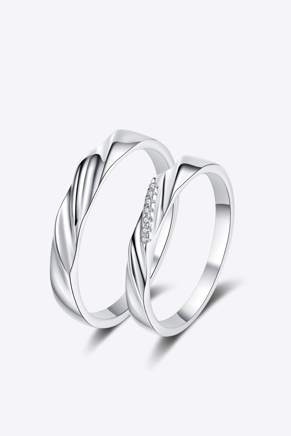 Minimalist 925 Sterling Silver Rhodium-Plated Ring Trendsi