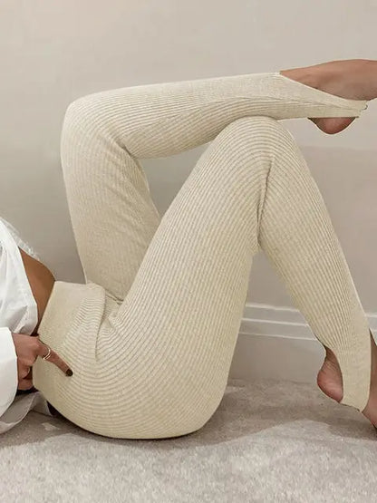 Casual All-Match Stretch Skinny Leggings Lomwn