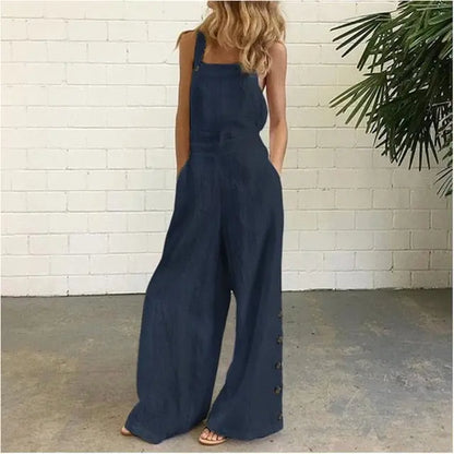 Jumpsuits Pants Wide Leg Pants Sleeveless Lomwn