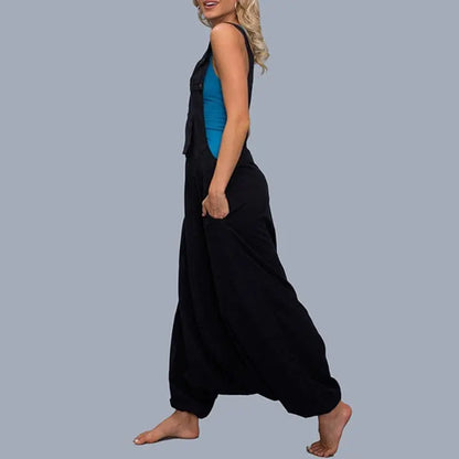 Jumpsuits Pants Wide Leg Pants Sleeveless Lomwn