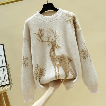 Set of Two Fashion Pieces for Women Long Sleeve Printing Pullover Lomwn