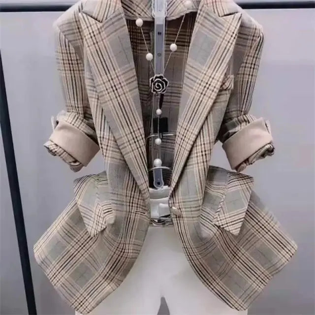 Thin Western-Style Suit Jacket Lomwn