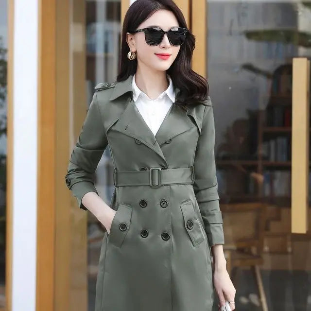 Trench Coat for women's Lomwn