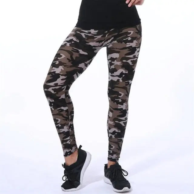 VISNXGI New Fashion 2022 Camouflage Printing Elasticity Leggings Camouflage Fitness Pant Legins Casual Milk Legging For Women Lomwn