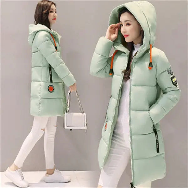 Winter Jacket Women Coat Hooded Lomwn