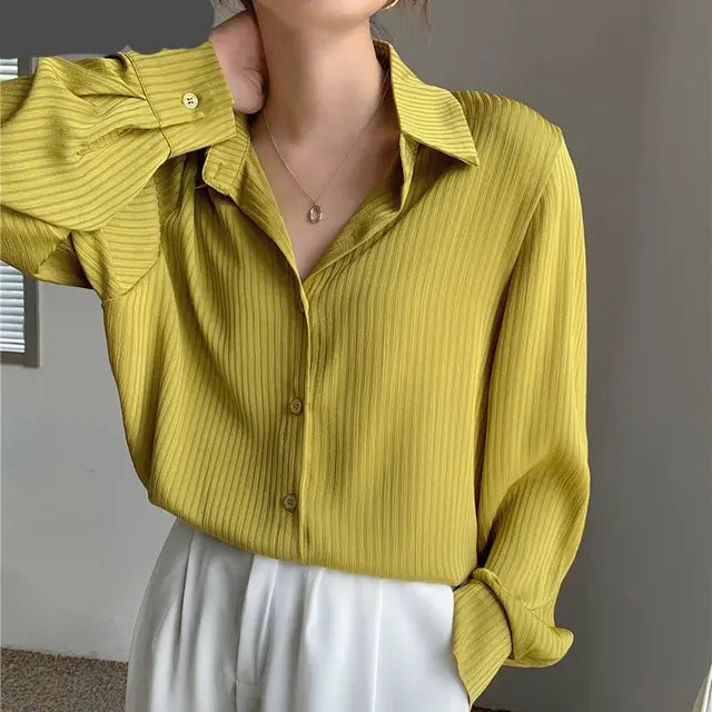 Women Shirts Elegant Spring Blusas Lomwn