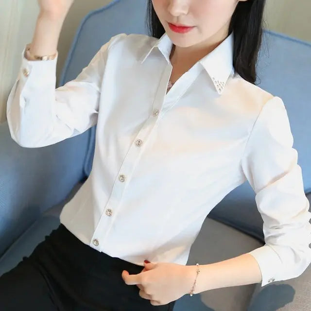 Women Tops And Blouses Office Lomwn
