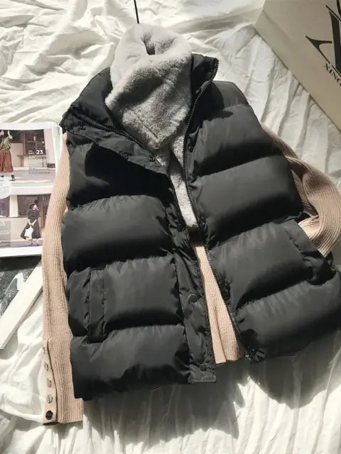 Women Winter Warm Cotton Padded Jacket Lomwn